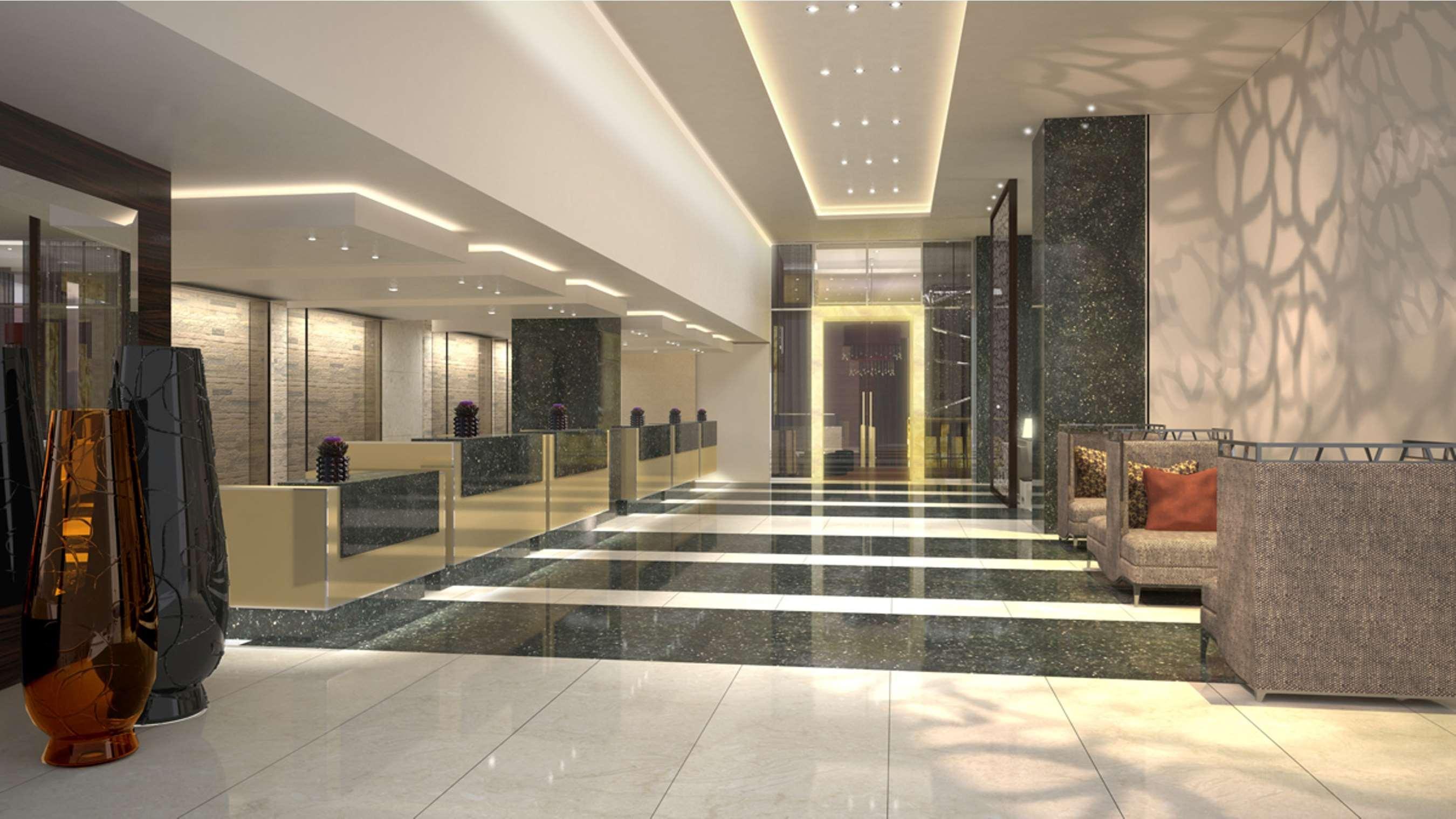 Hilton Baku Hotell Inreriör bild The lobby of the hotel
